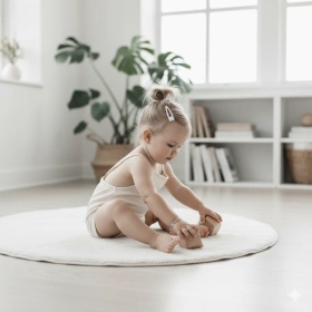 Realistic Baby Girl AI Photo with Natural Details