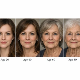 Age Progression Prompt Maintaining Identity Accuracy
