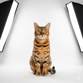 18. Studio Pet Photography Style Cat Image