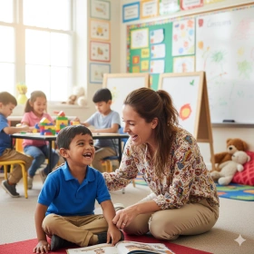 3. Teacher and Students Moment with Natural Emotions