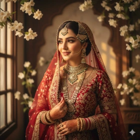 20. Soft Focus Pakistani Bridal Wedding Portrait