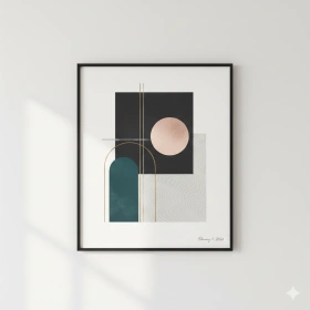 Modern Wall‑Art Style Abstract Prompt