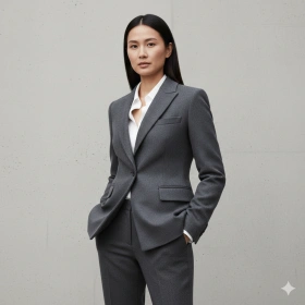 Modern Coat Suit Photo with Clean Background and Sharp Focus