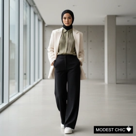 Modern Modest Fashion Hijab Girl Instagram Prompt