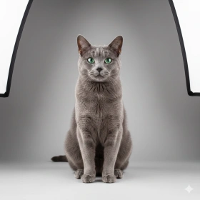 24. Clean Background Professional Cat Photo