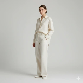 Minimalist Modern Girl Portrait with Clean Aesthetic