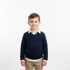 Simple and Clean Boy Kid Birthday Studio Portrait