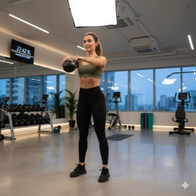 1. Natural Gym Body Photo with Healthy Fitness Aesthetic