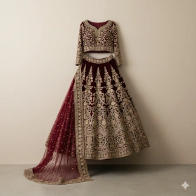 19. Pakistani Traditional Outfit with Minimalist Composition