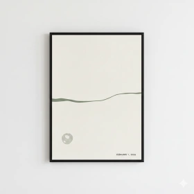 Minimalist Abstract Art with Calm Color Palette