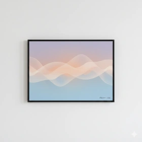 Modern Abstract Composition with Soft Gradients