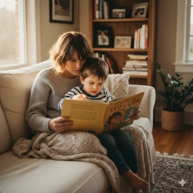 8. Casual Home Photo of Mother and Son