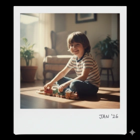 Copy‑Paste AI Polaroid Trend Prompt for Younger Self