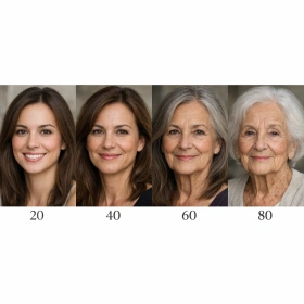 High-Resolution Age Progression Face Transformation
