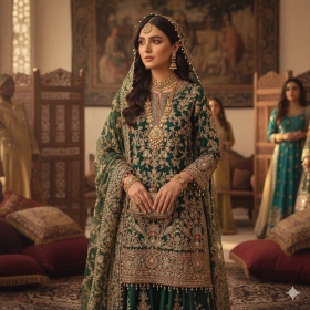 Elegant Pakistani Girl Photo in Traditional Dress