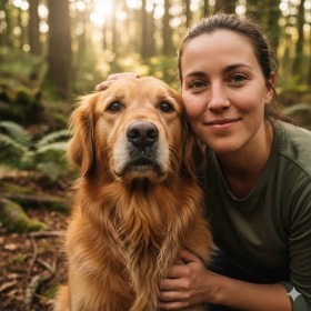 Photorealistic Dog and Human AI Prompt
