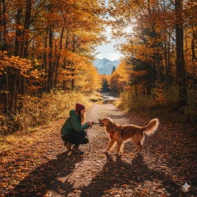 Outdoor Lifestyle Photo of Dog and Human Together