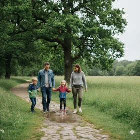 15. Natural Looking Family Photo with Realistic Skin Tones