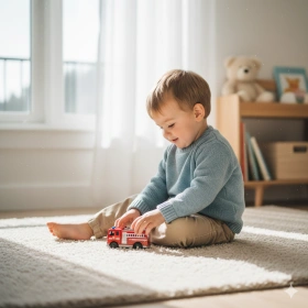 Boy Kid Birthday Photo with Soft Natural Lighting