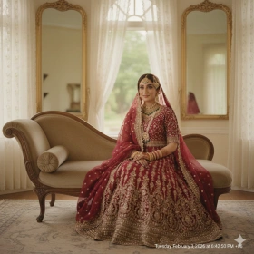 22. Timeless Pakistani Bridal Look with Graceful Pose