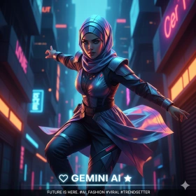 Viral‑Style Hijab Girl Instagram Prompt Using Gemini AI