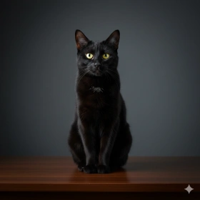 13. Elegant Cat Portrait with Clean Composition