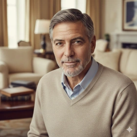 16. Calm and Confident Portrait with Celebrity