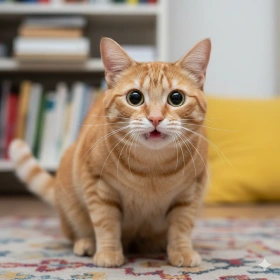 12. Funny Cat Expression Captured Naturally