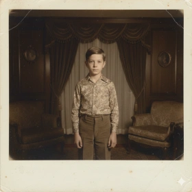 Authentic Old Photo Polaroid Style AI Prompt