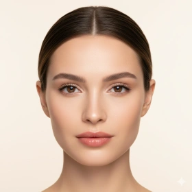 17. Simple Makeup Look with Clean Finish