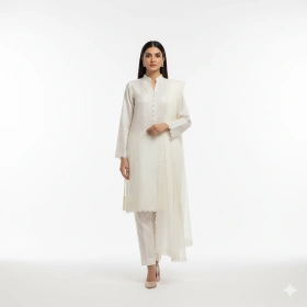 21. Classic Pakistani Fashion Look with Clean Aesthetic