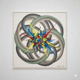 Abstract Art with Balanced Chaos and Harmony