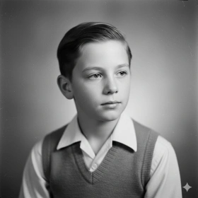 Timeless Black and White Boy Photography Look