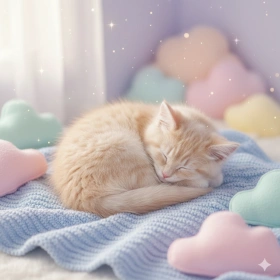 6. Adorable Kitten Photo with Soft Pastel Colors