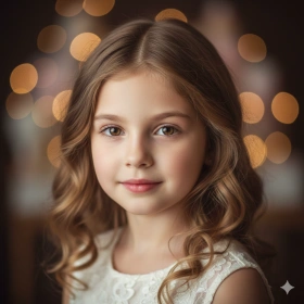 High‑Detail Birthday Girl Portrait with Soft Focus