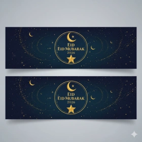 Eid Mubarak 2026 Image for Facebook Profile and Cover