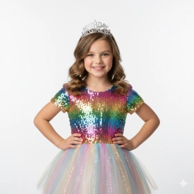 Studio‑Style Birthday Girl Photo with Clean Background