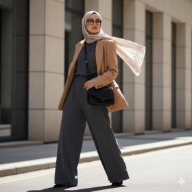 9. Modern Modest Fashion Portrait of Muslim Woman
