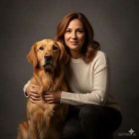 High‑Quality Dog and Human Portrait Using Gemini AI
