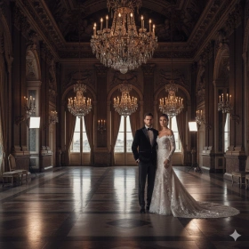20. Professional Wedding Photoshoot Style Couple Image