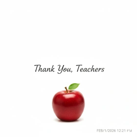 21. Minimalist Teacher Day Image with Gratitude Theme