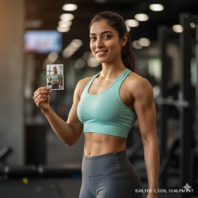 6. Gym Portrait Showing Natural Fitness Progress