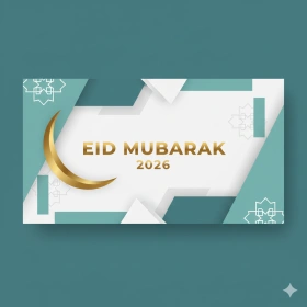 Modern Eid Mubarak 2026 Photo for Instagram & WhatsApp