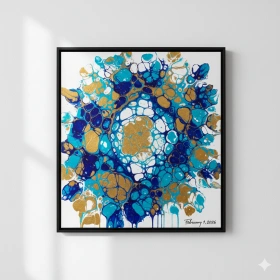 Fluid Abstract Art Inspired by Paint Pouring