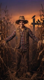 Scarecrow in a Cornfield at Dusk
Prompt

Copy