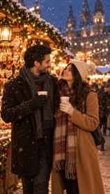 Christmas Market Date with Hot Chocolate